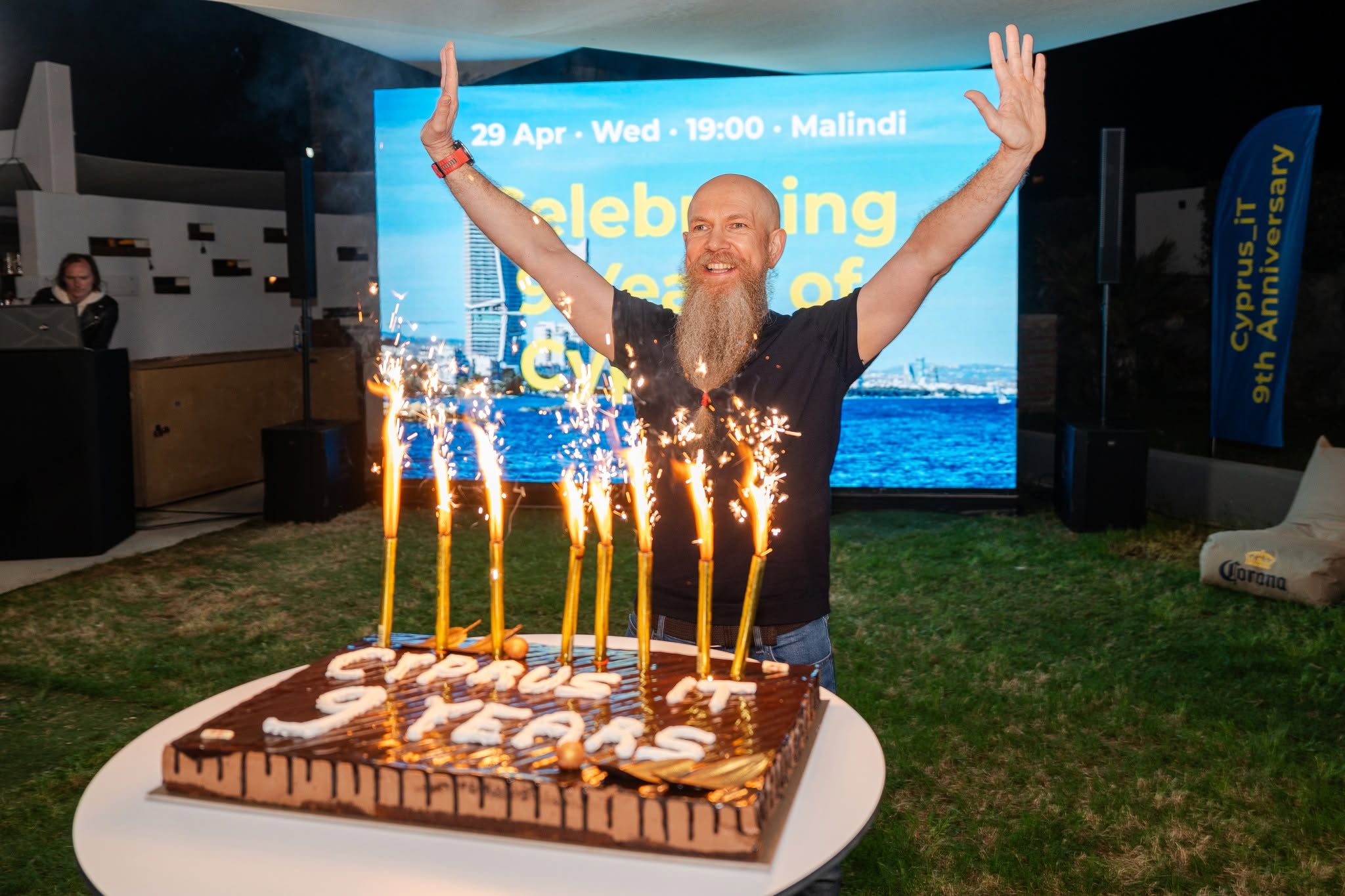 Oleg Reshetnikov celebrating the ninth anniversary of Cyprus_iT